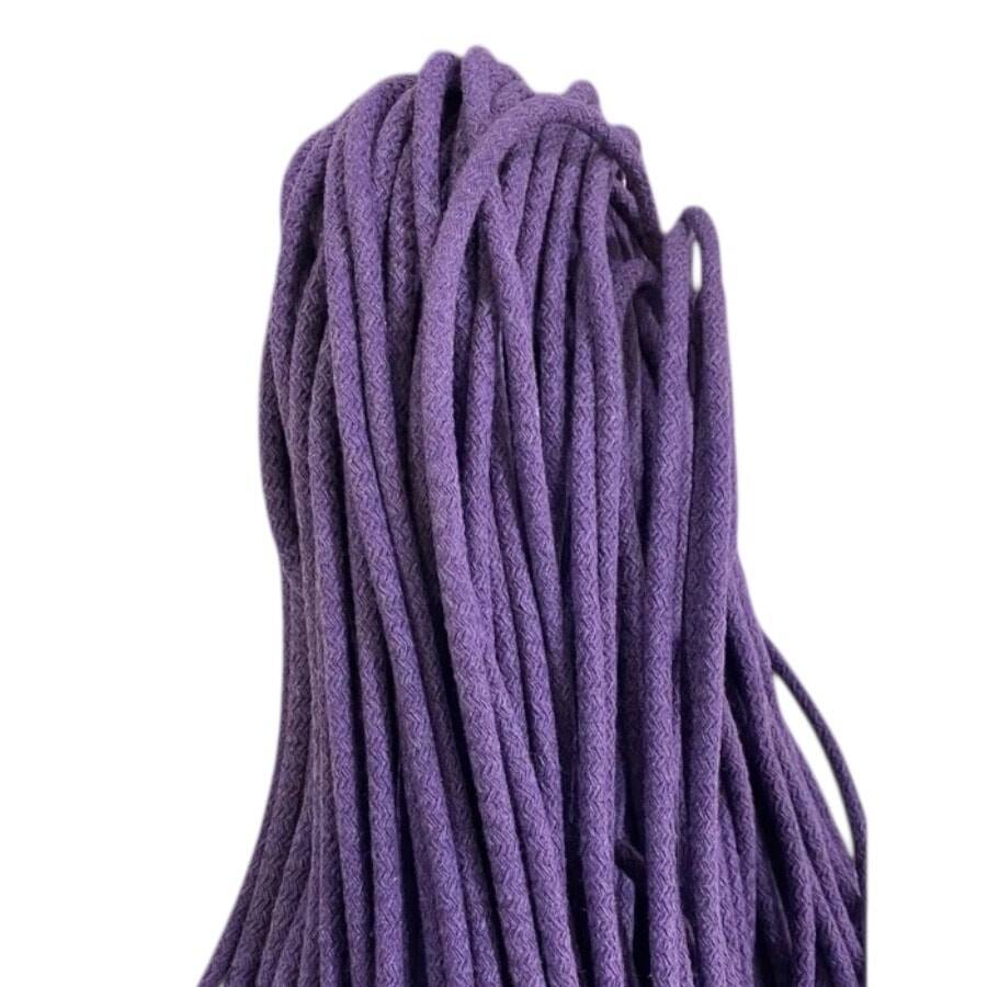 6-7 mm Pamuk kordon ip- Mor (1 kg 4850metre) - 1