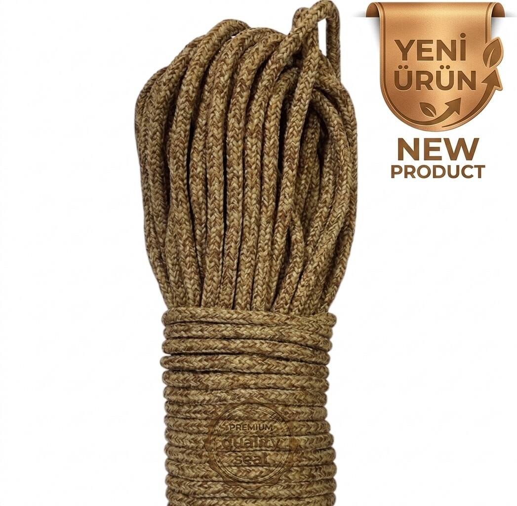8mm dolgusuz içi boş tress ip- hasır (1kg) - 1