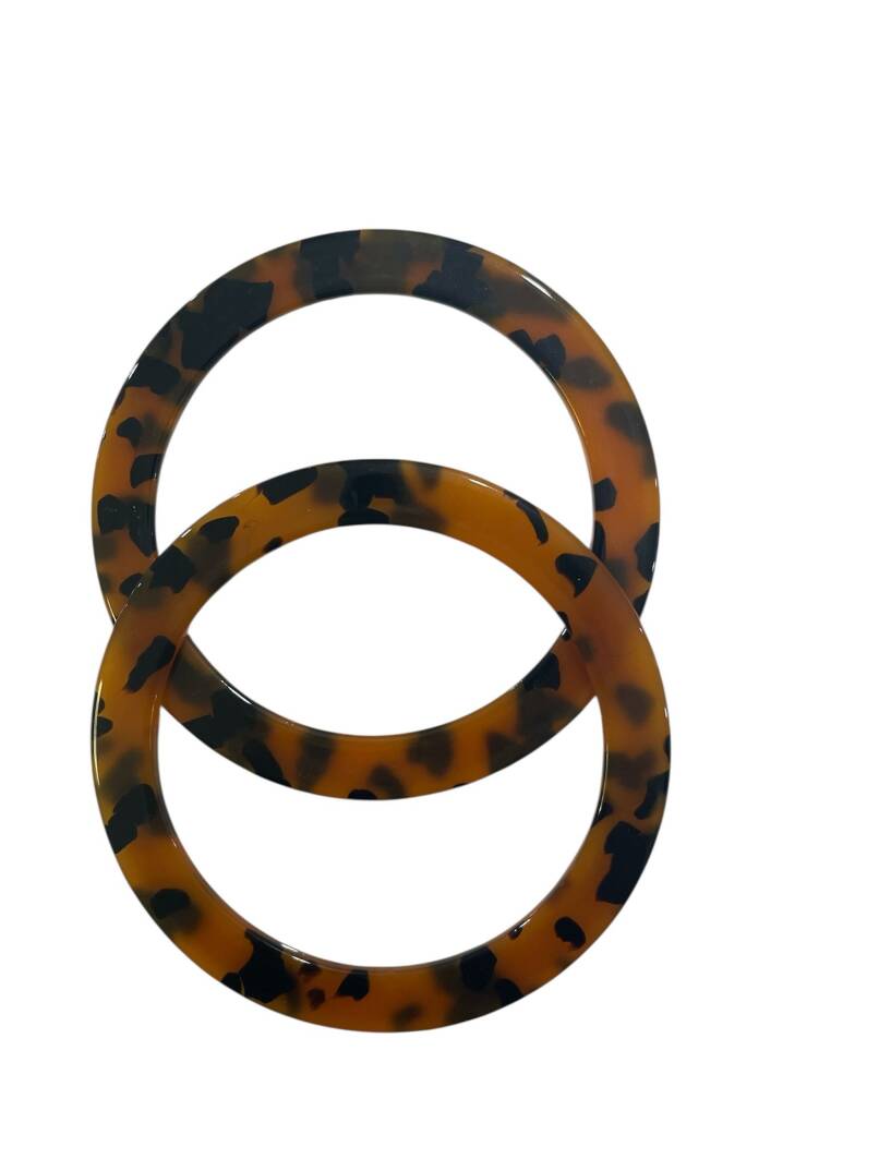 Akrilik çanta sapı leopar - 2