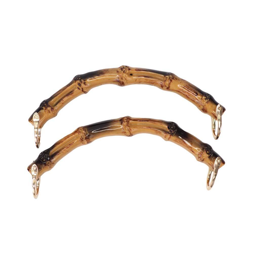 Bambu Görünümlü Çanta Sapı Kısa C Model 14 CM (Çift) - 1