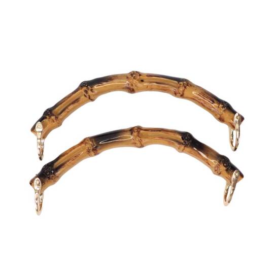 Bambu Görünümlü Çanta Sapı Kısa C Model 17 CM (Çift) - 1
