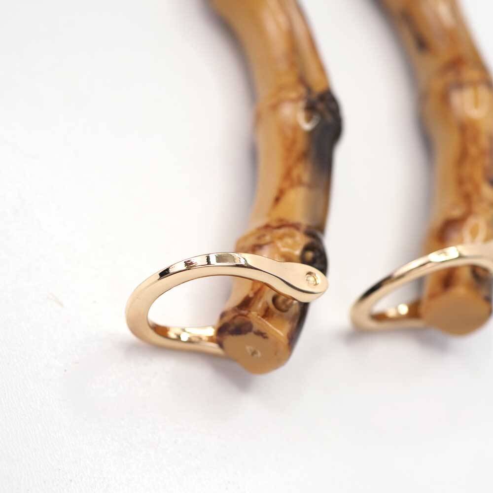 Bambu Görünümlü Çanta Sapı Kısa C Model 17 CM (Çift) - 2