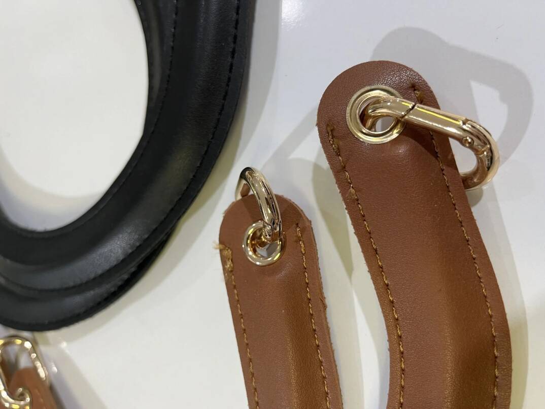 Deri Dior Çanta Sapı C Model Gold Kancalı - 4