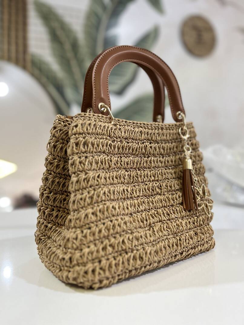 Deri Dior Çanta Sapı C Model Gold Kancalı - 5