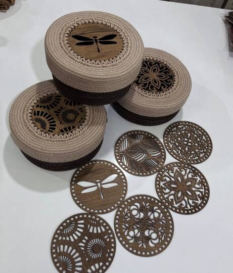 desenli ahşap plaka çiçek desenli 2 - 2