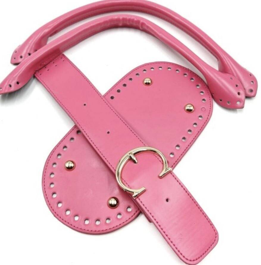 Diamond mat çanta seti - Pembe - 1