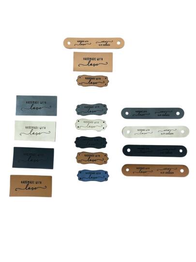 Handmade deri etiket - 1