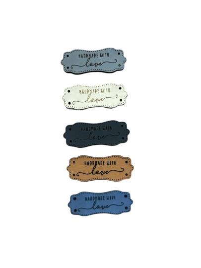 Handmade deri etiket - 2