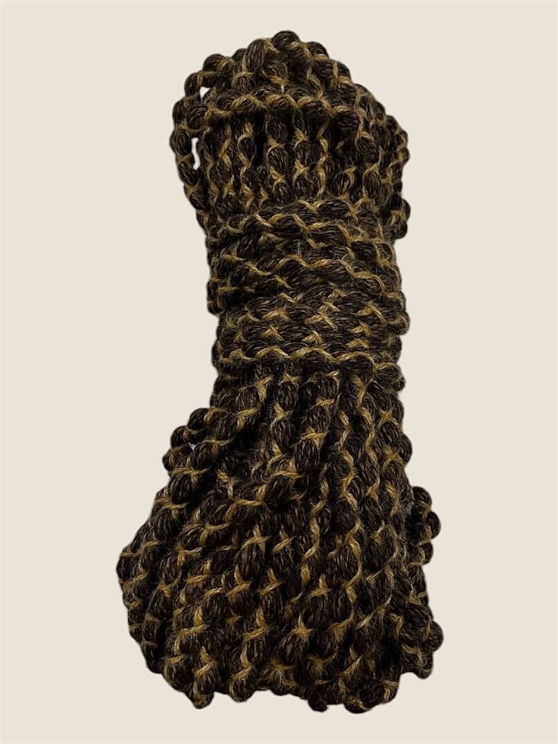 jüt patlak ip - kahve (1kg) - 1