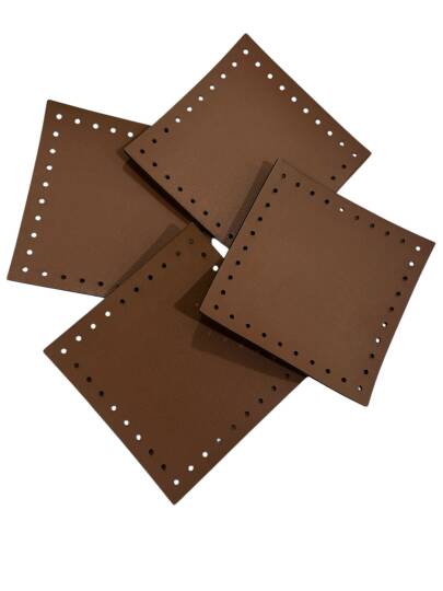 Kare Parça deri  8x8 cm ( 1 adet ) - 1