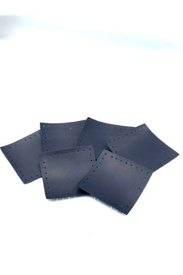 Kare Parça deri  8x8 cm ( 1 adet ) - 6