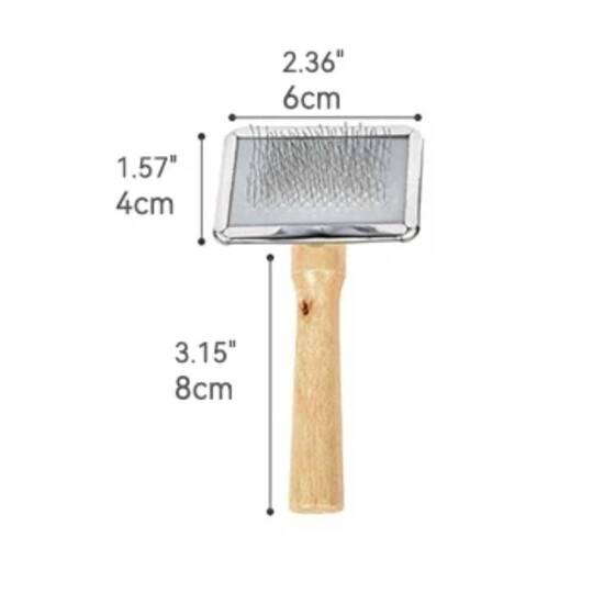 Makrome Fırçası Ahşap Saplı 11CM - 2