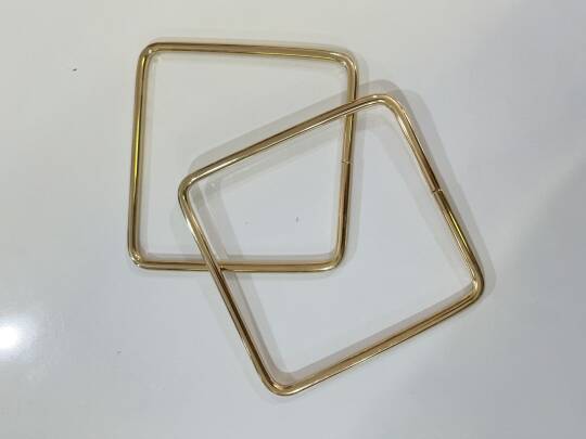 Metal kare  model çanta sapı(asimetrik) - 1
