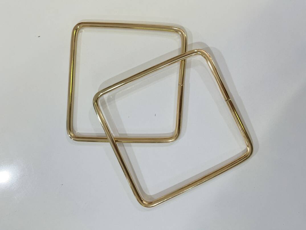 Metal kare  model çanta sapı(asimetrik) - 1