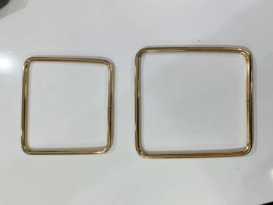 Metal kare  model çanta sapı(asimetrik) - 2