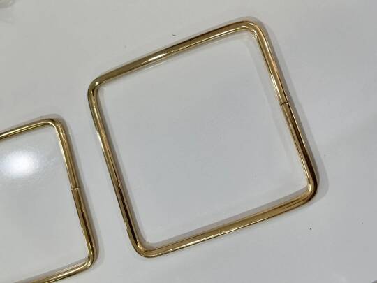 Metal kare  model çanta sapı(asimetrik) - 3