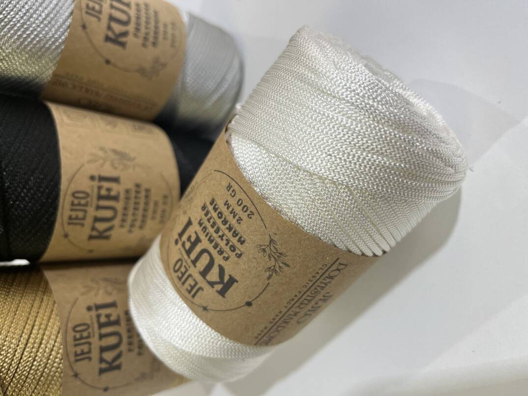 Premium Makrome 2 mm  kırık Beyaz (Pro cord) - 1