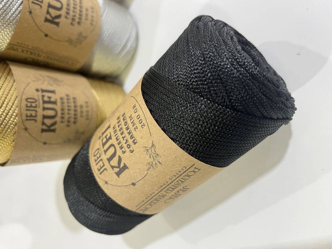 Premium Makrome 2 mm  siyah (Pro cord) - 1