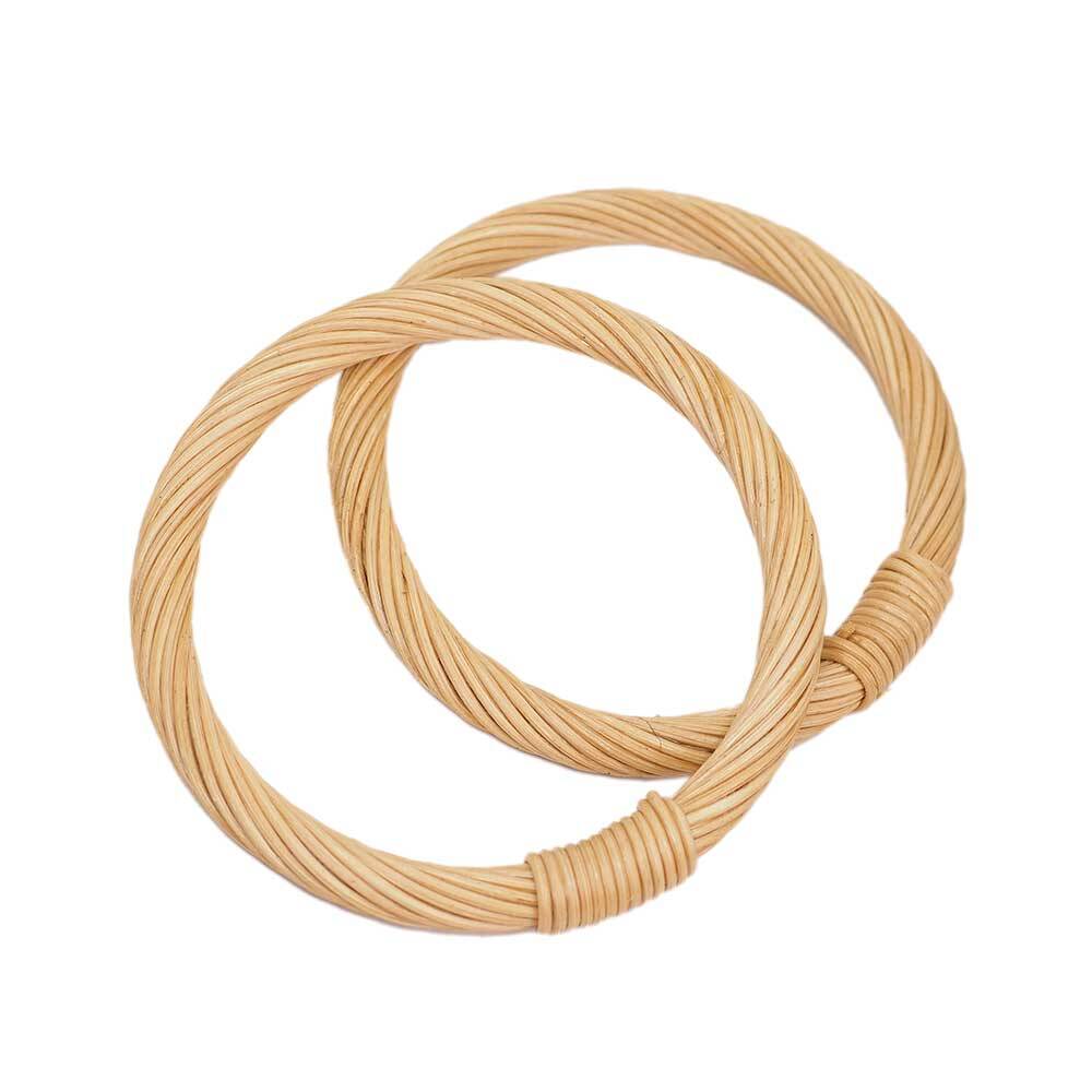 Rattan Bambu Çanta Sapı O Model 10,5 CM - 1