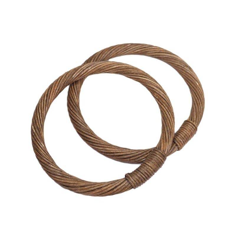 Rattan Bambu Çanta Sapı O Model 10,5CM - 1