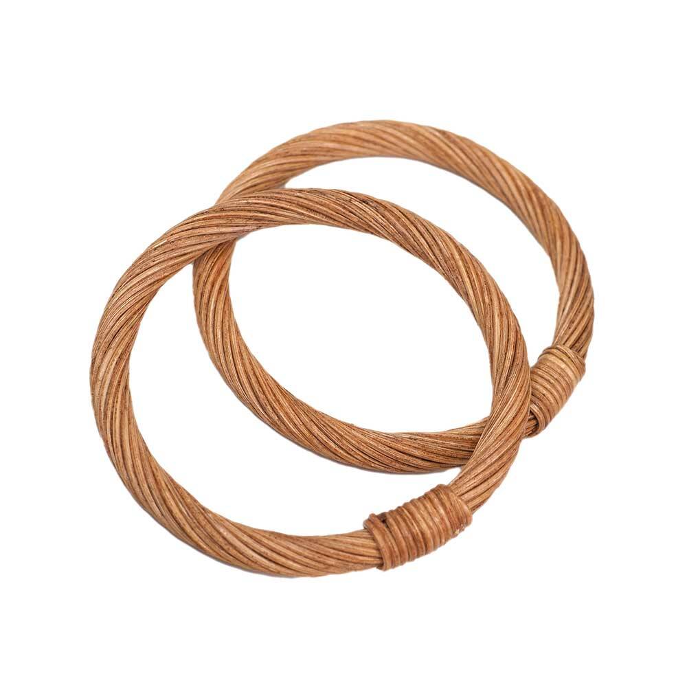 Rattan Bambu Çanta Sapı O Model 12,5CM - 1