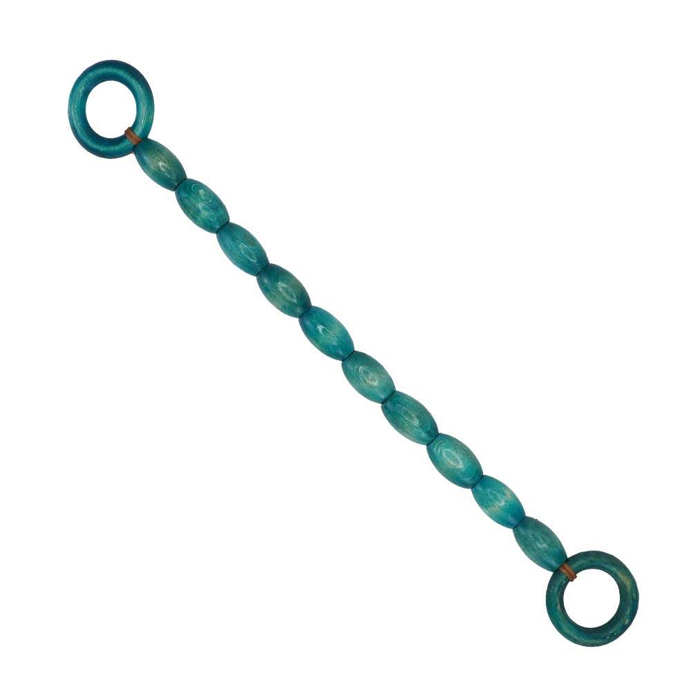 Renkli Ahşap Varil Boncuklu Çanta Sapı 40 CM ( çifti ) - 2