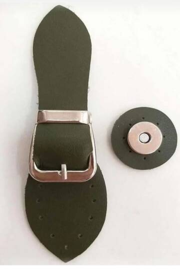tokalı mıknatıslı kapak midi boy çanta kapama - 4