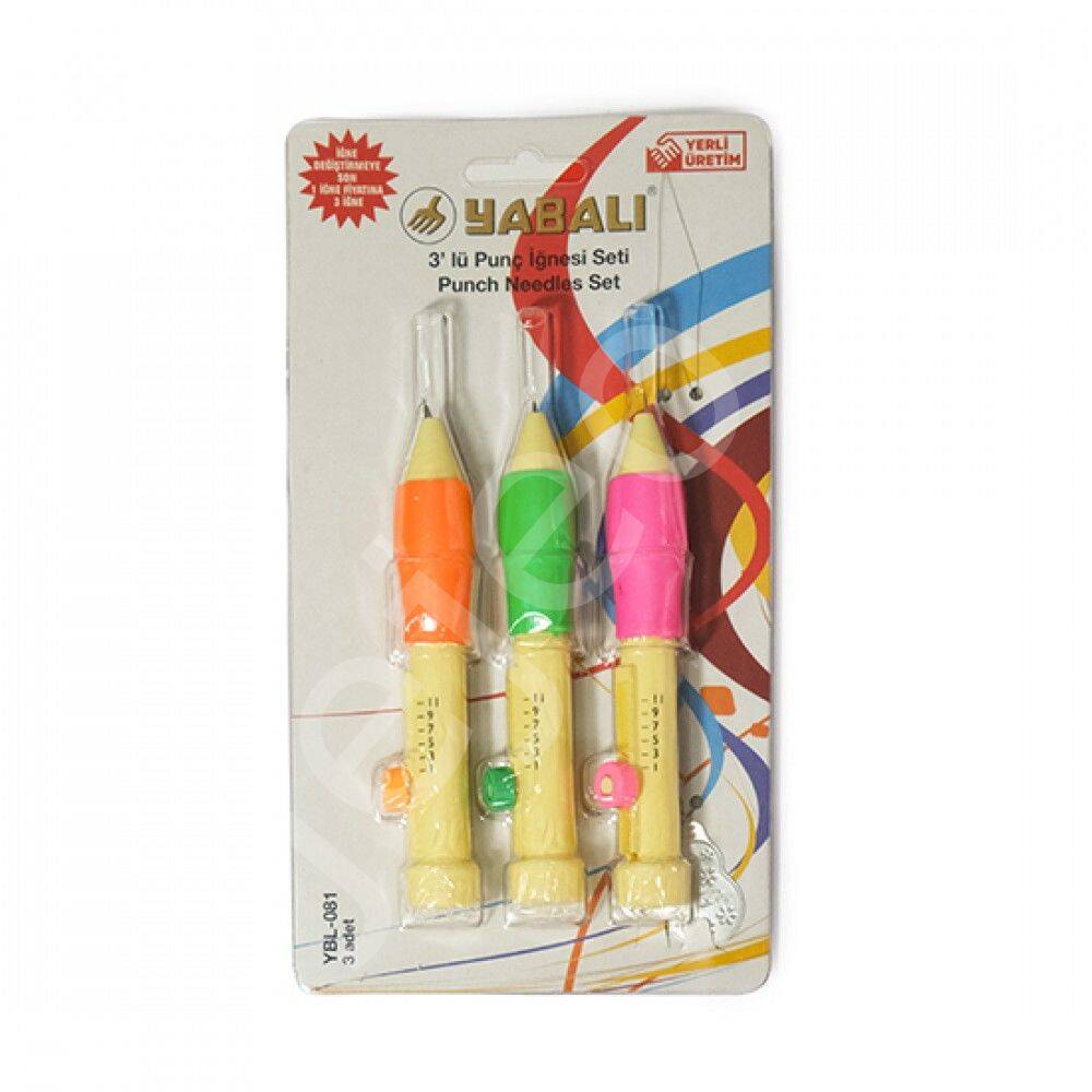 Yabalı 3lü Punch Iğnesi Seti Ybl-081 - 1