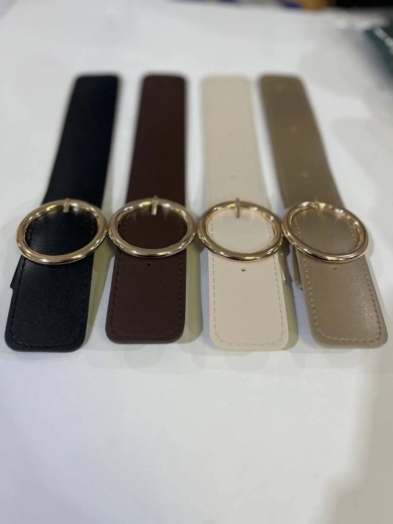 Yuvarlak gold tokalı çıt çıt çanta kapama - 3